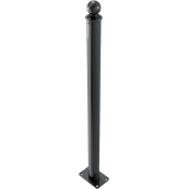 Ornamental bollard | Series 465B | � 60 mm | stationary, to be fixed by plugswith base plate 100 x 150 mm | without lock | without eyelet